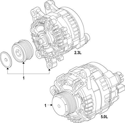 Alternator for 2024 Ford Mustang #1