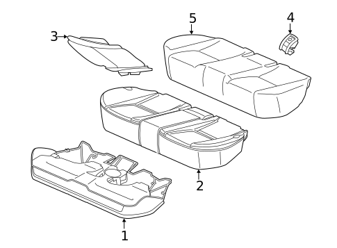 Rear Seat Components for 2018 Mercedes-Benz GLC43 AMG #1