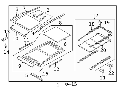 Sunroof for 2017 Hyundai Santa Fe #0