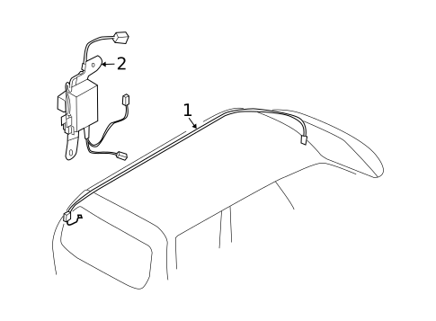 Antenna & Radio for 2005 Subaru Forester #0
