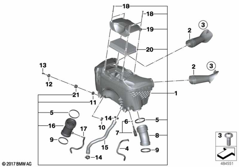 Intake Muffler for 2020 BMW-Motorrad R 1250 RT #0