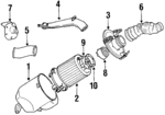 MD071504 - : Inlet Pipe for Mitsubishi: Starion Image