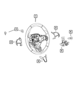 Steering Wheel Bezel, Left