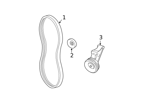 Belts & Pulleys for 1996 Chevrolet Cavalier #0