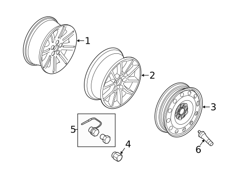 Wheels for 2010 Ford Flex #1