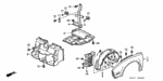 74103SL0000 - Body/Air Conditioning: CLIP for Acura Image