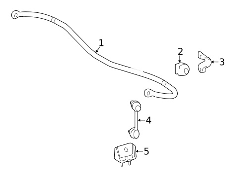 Stabilizer Bar & Components for 2019 Toyota Highlander #1