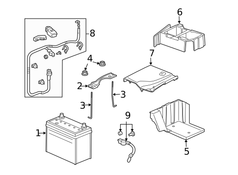 Battery for 2004 Acura TL #0