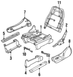 F58Z1661711A - Body: Seat Adjust Assembly for Ford: Windstar Image
