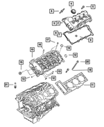 RL892066AA - Engine 2.7L Six Cylinder: Cylinder Head, Right, Partial Machined for Mopar Image