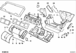 64118390066 - Heater and Air Conditioning: Housing Bottom for BMW: 525i, 530i, 535i, 540i, M5 3.6 Image image