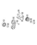 68503254AA - Cooling: Idler Pulley for Dodge: Charger, Durango Image