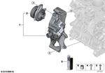 11518601366 - Engine: Coolant Pump with Thermost. And Support for BMW Image