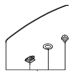 51627448595 - : Spoiler Retainer Kit for Mini: Cooper Clubman Image