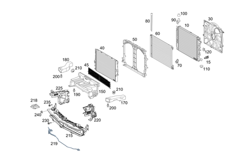 Radiator, Mounting, and Covering for 2018 Mercedes-Benz AMG GT R #0