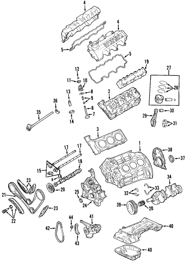 1120101420 - Engine: Cylinder Head for Mercedes-Benz Image
