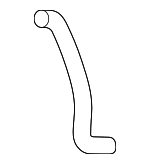 195026S9A00 - Belts &amp; Cooling: Radiator Coolant Hose for Acura Image