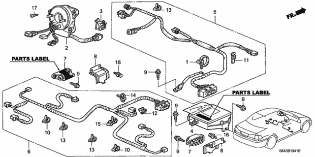 SRS Unit (Side SRS) for 2001 Honda Accord #0
