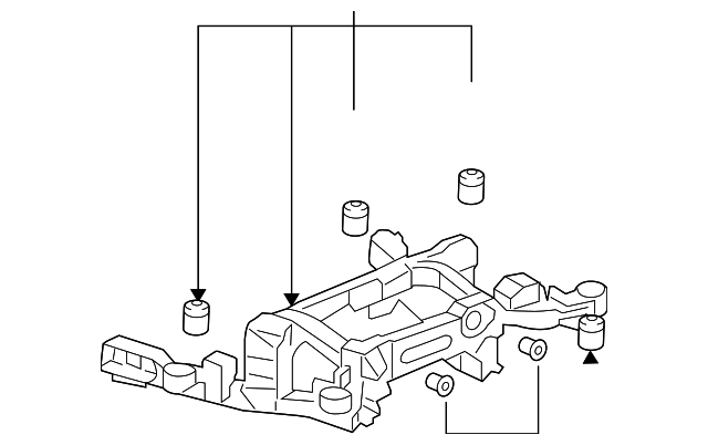 2005-2008 Cadillac SRX Suspension Cross-Member 25821863