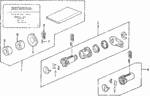 6721SH3415 - Electrical/Exhaust/Heater/Fuel: TUMBLER KIT, KEY CYLINDER for Honda Image