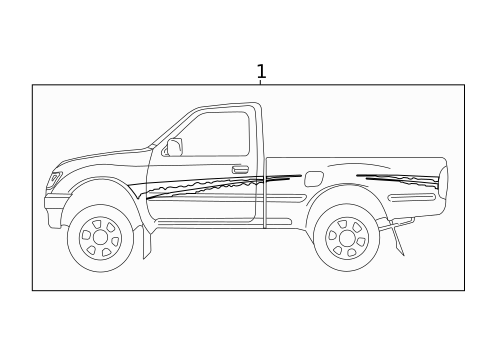 Stripe Tape for 1996 Toyota Tacoma #3