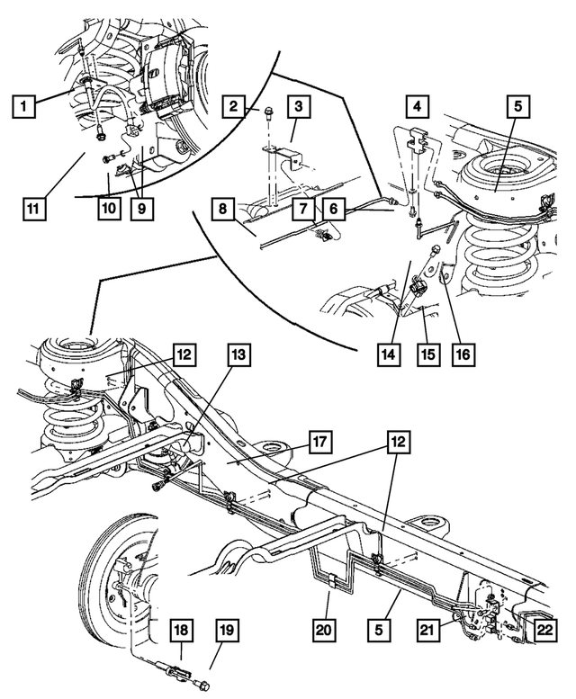 52855268AB - Service Brakes: Brake Line Junction Block for Mopar Image