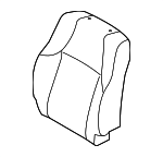 7107335D51E0 - Body: Seat Back Cover for Toyota: 4Runner Image