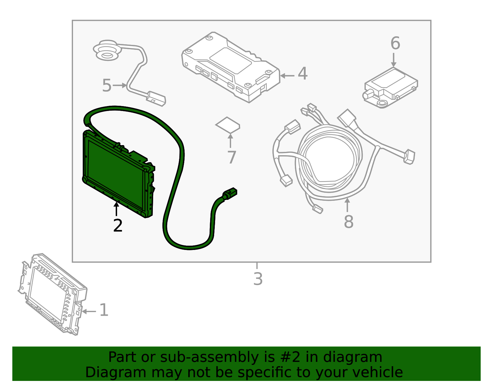 31414529 - High-Quality GPS Navigation System Bracket for 2014-2017 ...