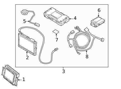 Navigation System Components for 2014 Volvo XC60 #0