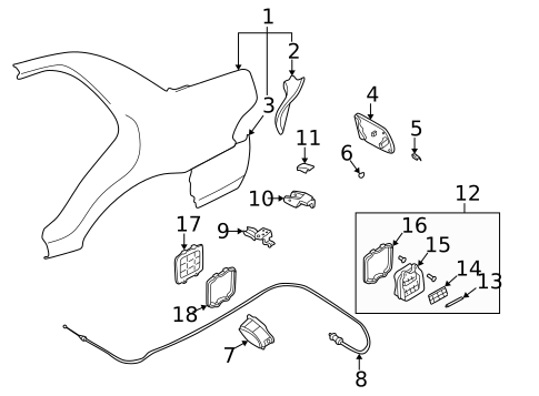 Trunk for 1994 Subaru Impreza #1