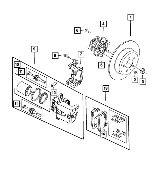 6101782 - Brakes: Push On Round With Teeth Spring Retainer for Mopar Image