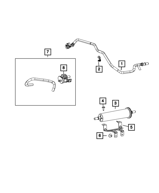 68302031AA - Emission Controls: Tube Clip for Mopar Image image
