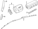 89A880204J - : Passenger Inflator Module for Audi: Q4 e-tron, Q4 e-tron Sportback Image