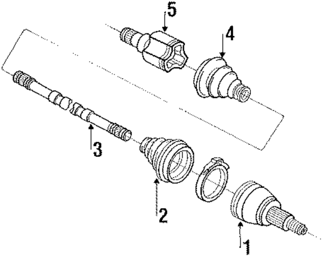 TX261 - : Side Shaft Assembly  Right-hand for Ford Image