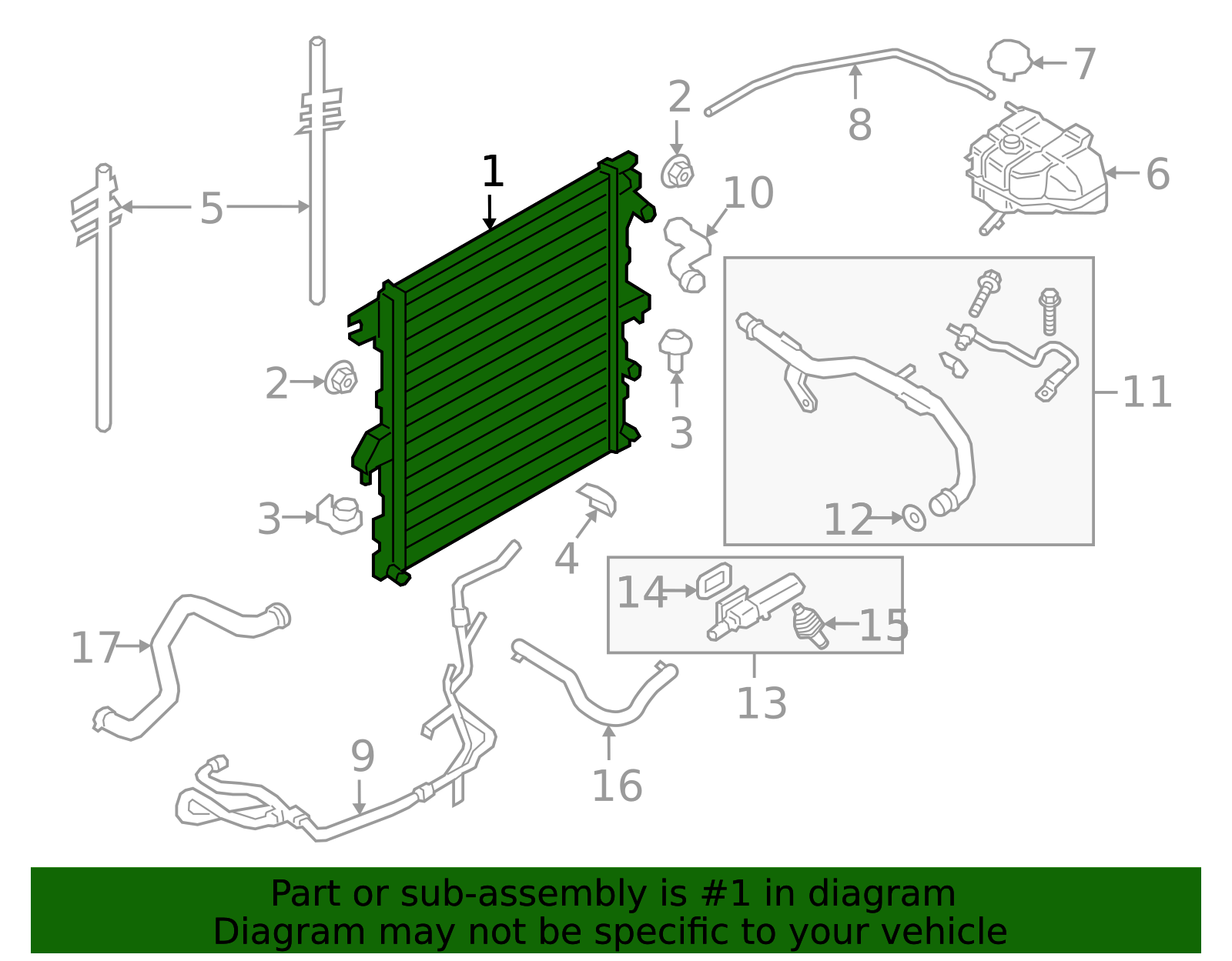 KB3Z-8005-A - 2019-2023 Ford Ranger Radiator - Motorcraft (RAD-188 ...