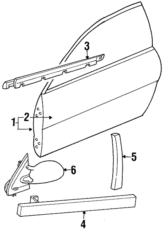 4814850AD - Body: Door Shell for Mopar Image