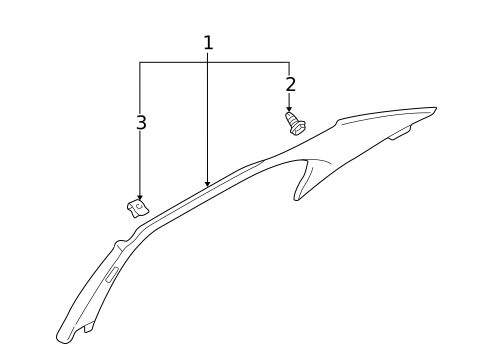 Interior Trim - Quarter Panels for 2003 Mitsubishi Galant #0