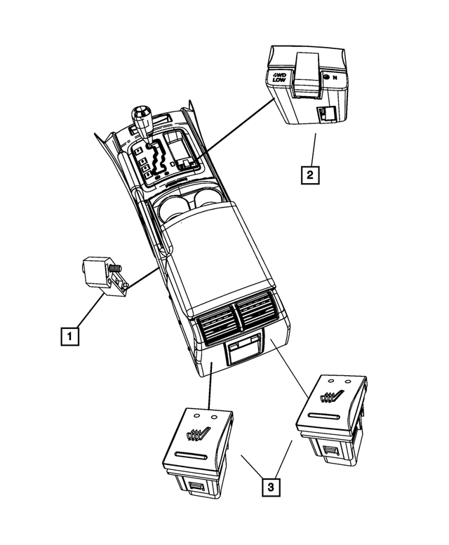 4671936AA - Electrical: Parking Brake Switch for Mopar Image image
