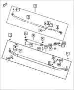 68338343AB - Steering: Steering Drag Link Assembly for Mopar Image