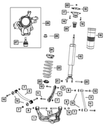68087613AA - Rear Suspension: Suspension Shock Absorber Kit for Mopar Image
