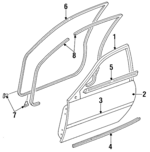 F7BZ5820124AA - Body: Door Shell for Ford: Aspire Image