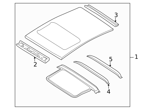 Roof & Components for 2003 INFINITI Q45 #1
