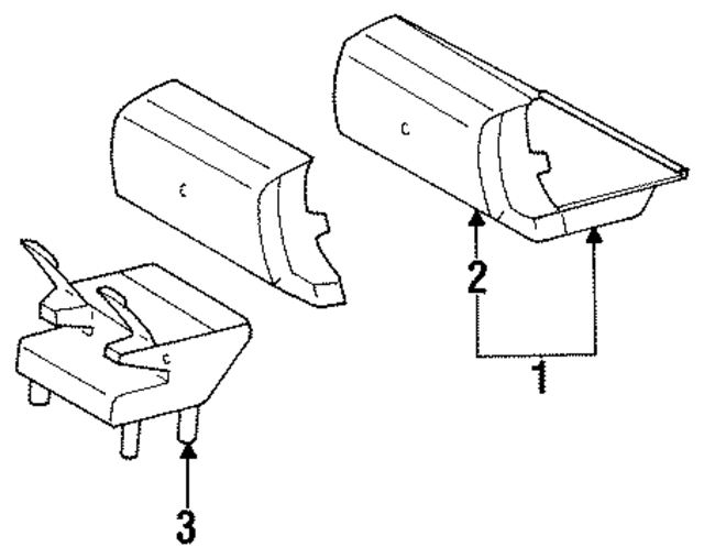 182041567007 - Electrical: High Mount Lamp for Mercedes-Benz Image