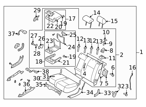 Second Row Seats for 2008 Mazda CX-9 #0