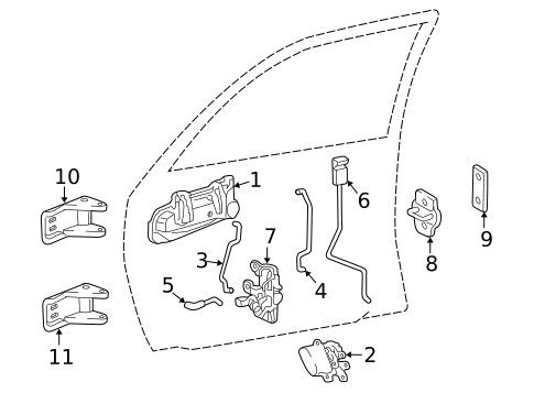 Front Door for 2011 Ram Dakota #0
