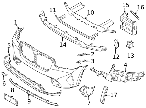 Bumper & Components - Front for 2024 BMW X4 #0
