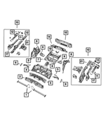 68148896AA - Body Sheet Metal Except Doors: Seat Reinforcement, Right for Jeep: Cherokee Image