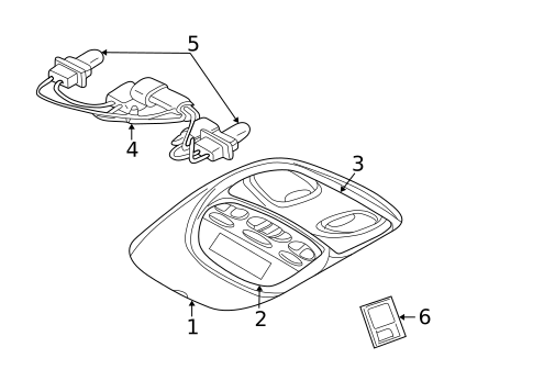 Overhead Console for 2007 Jeep Liberty #0