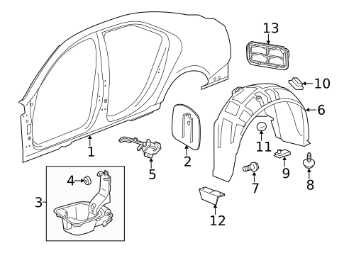 Quarter Panel & Components for 2024 Cadillac CT5 #0
