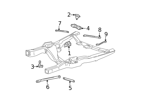 Engine Mounting for 1989 Chevrolet Astro #0